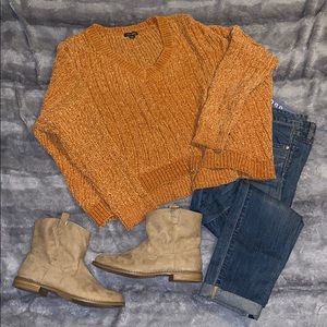 Wild Fable Boucle Knit Cropped Sweater